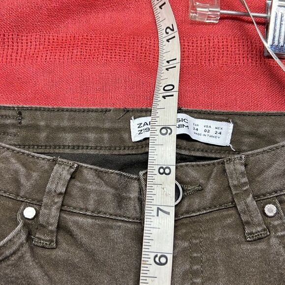 💥3/20💥 Zara Basic Z1975 Denim Pants Sz 2 - Picture 7 of 11